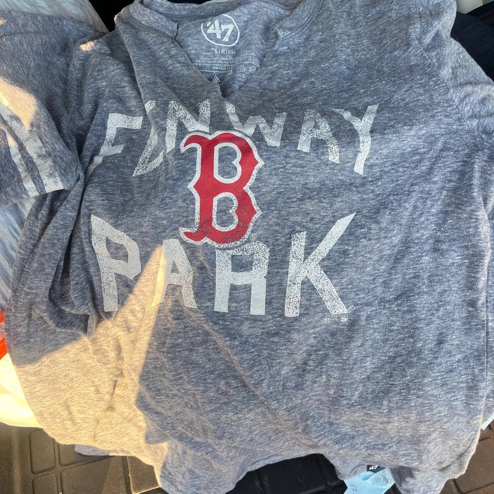 47  Fenway Park Blue and Red T-Shirt